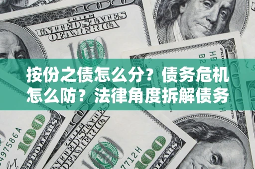 济南按份之债怎么分？债务危机怎么防？法律角度拆解债务分配与风险自保指南