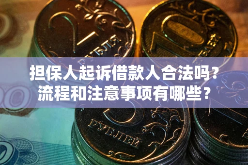 济南担保人起诉借款人合法吗？流程和注意事项有哪些？