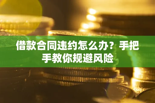 济南借款合同违约怎么办？手把手教你规避风险