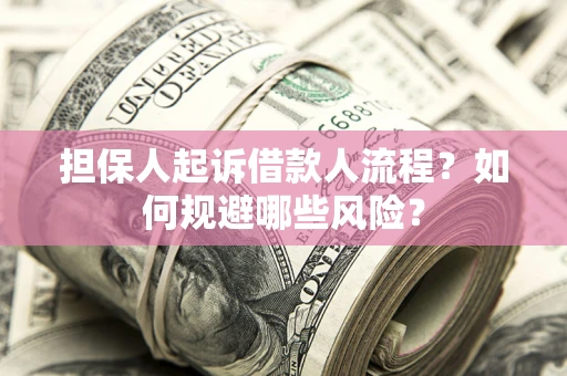济南担保人起诉借款人流程？如何规避哪些风险？