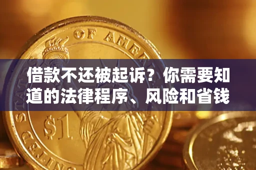 济南借款不还被起诉？你需要知道的法律程序、风险和省钱技巧
