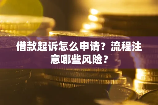 济南借款起诉怎么申请？流程注意哪些风险？